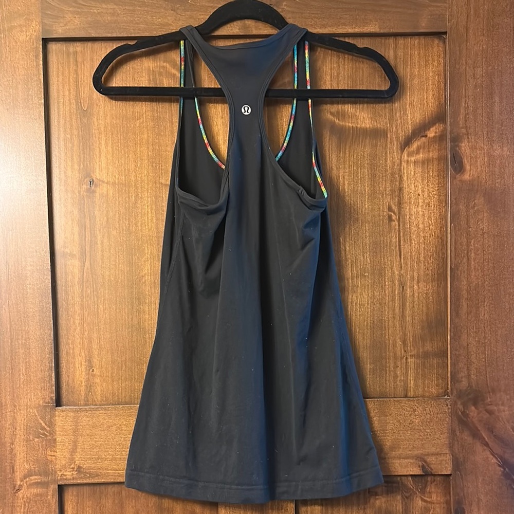 lululemon athletica Gray Sleeveless Backless Tank Top